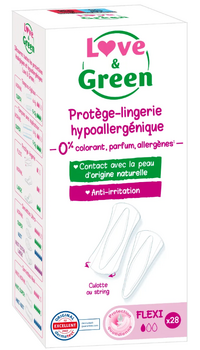Love & Green Protège-lingerie hypoallergénique Flexi x28