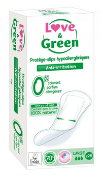 Love & Green Protège-lingerie hypoallergénique Large x28