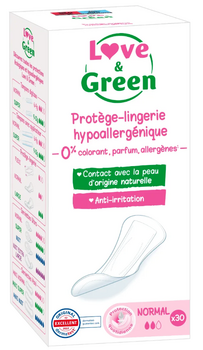 Love & Green Protège-lingerie hypoallergénique Normal x30