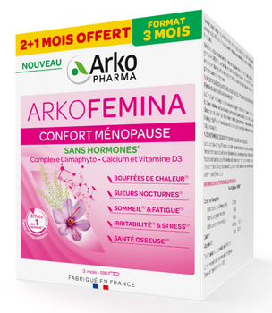 Arkofemina Confort Ménopause 3 x 60 gélules (1 mois offert)