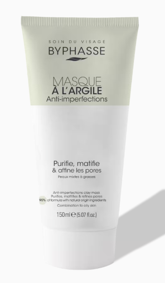 Byphasse Masque à l'argile Anti imperfections 150ml