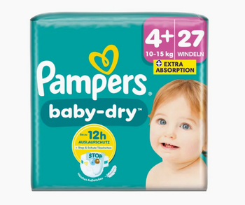 Pampers Baby-Dry Couches T4 (9-14k g) - 27 couches