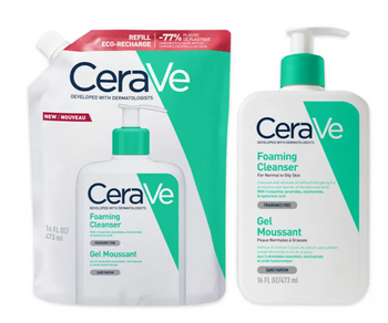 CeraVe Gel Moussant Anti imperfections + Eco recharge 2x473ml