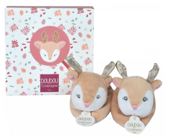 Doudou et Compagnie Renne Chausson 0-6 mois