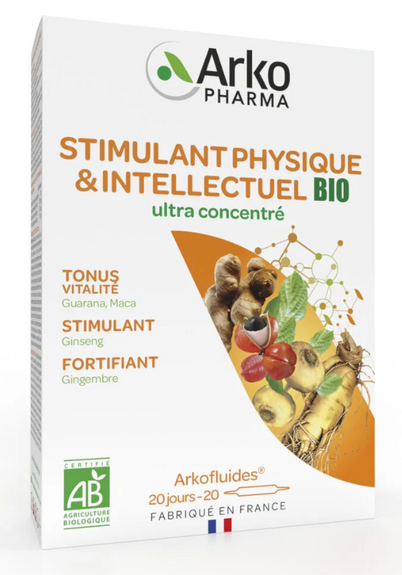 Anti gaspi 10/25 ArkofluidesStimulant physique et intellectuel 20 ampoules