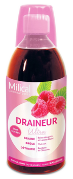 Milical Draineur Ultra Solution buvable Framboise 500ml