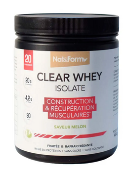 Nat&Form Clear Whey Isolate Melon 484g