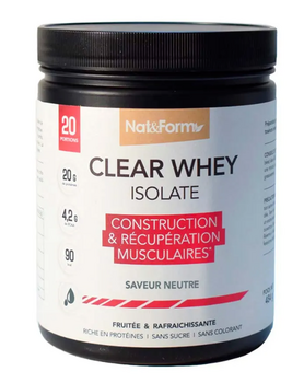 Nat&Form Clear Whey Isolate Neutre 484g