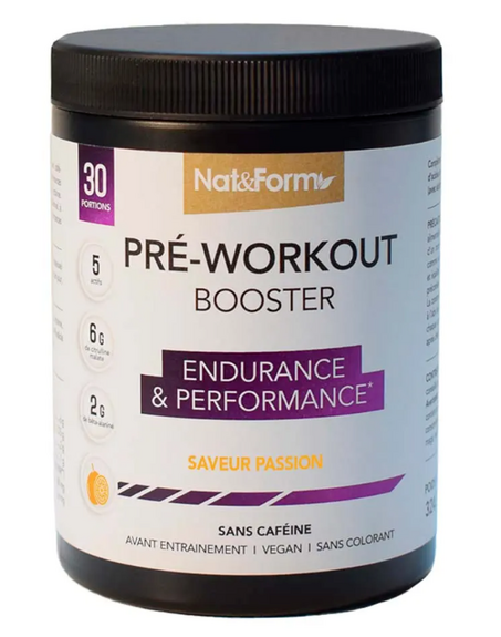 Nat&Form Pré-Workout Booster Passion 324g