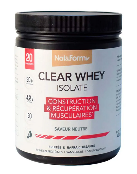 Nat&Form Clear Whey Isolate Fruits rouges 484g
