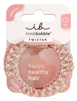 Invisibobble Élastique Twistar Blush Braids x3