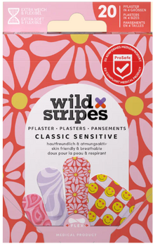 Pansements Wildstripes classic sensitive pastel fun