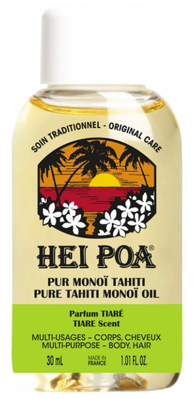 Hei Poa Pur Monoï de Tahiti Multi-usages Parfum Tiaré 30ml
