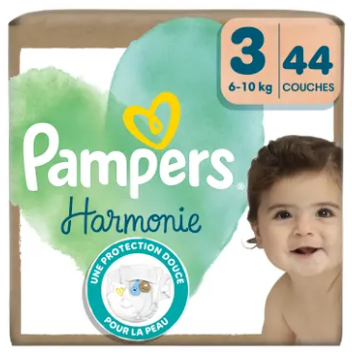 Pampers Harmonie Couches T3 (6-10kg) - 44 couches