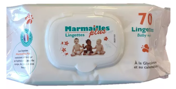 LOT DE 5 Lingettes Marmailles Plus - 3x70