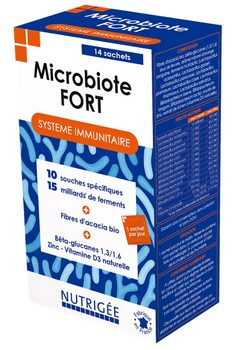 Nutrigée Microbiote Fort Système immunitaire 14 sachets