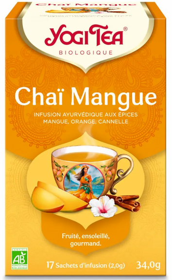 Yogi Tea Tisane ayurvédique Chaï Mangue 17 sachets