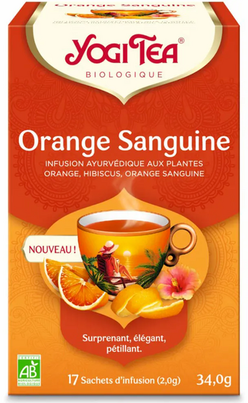 Yogi Tea Tisane ayurvédique Orange sanguine 17 sachets