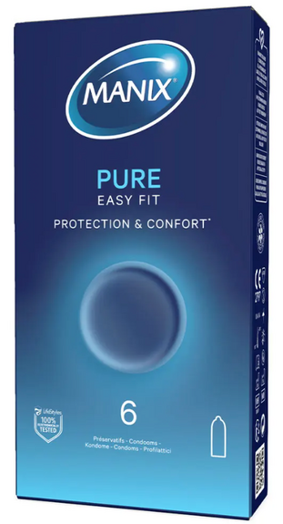 Manix Pure Easy Fit 6 préservatifs