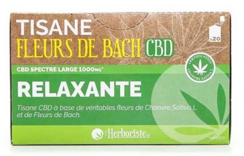 L'herboriste Tisane Fleurs de Bach Relaxante CBD - 20 sachets
