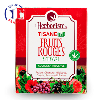 L'herboriste Tisane Fruits rouges et chanvre - 10 sachets