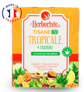 L'herboriste Tisane Tropicale et chanvre - 10 sachets