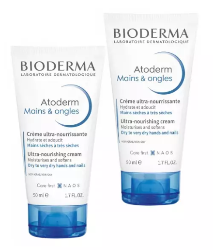 Bioderma Atoderm Mains et Ongles 2 x 50ml