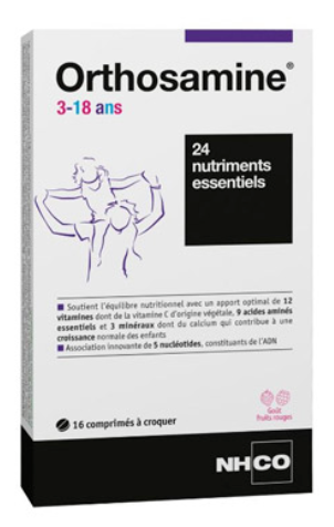 Nhco Orthosamine 3-18 ans 16 comprimés