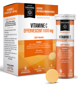 Dayang Vitamine C Effervescents 1000mg 20 comprimés