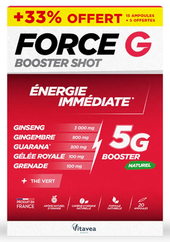 Force G Booster Shot Énergie immédiate 10 ampoules