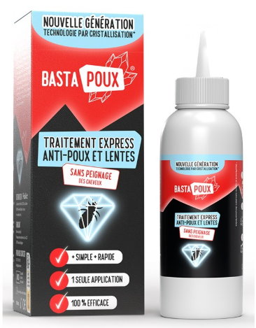 BastaPoux Traitement Express Anti-poux et lentes 100ml