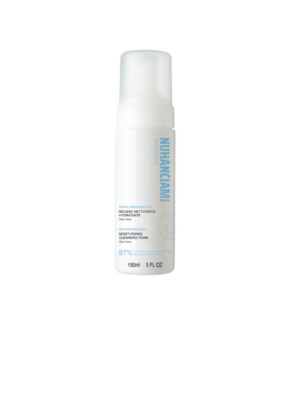 Nuhanciam Mousse Nettoyante Hydratante - Visage et Cou - Peaux Déshydratées, 150ml