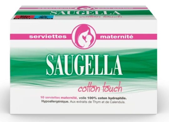 Saugella Cotton Touch Serviettes maternité x10