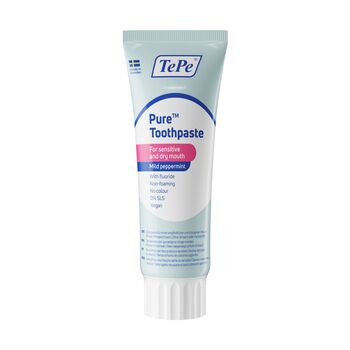 Dentifrice TePe Pure, parfum menthe douce