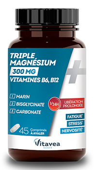 Vitavea Triple Magnésium 300mg 45 comprimés