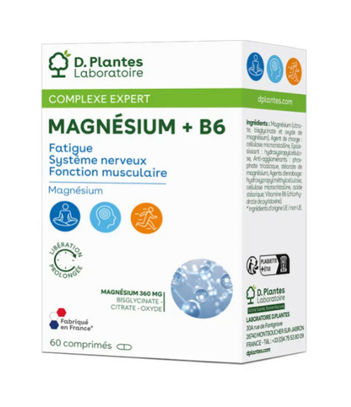 D.Plantes Magnésium + B6 60 comprimés