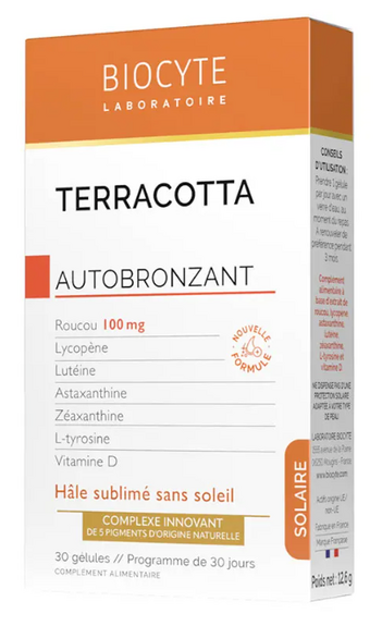 Biocyte Terracotta Autobronzant - 30 gélules