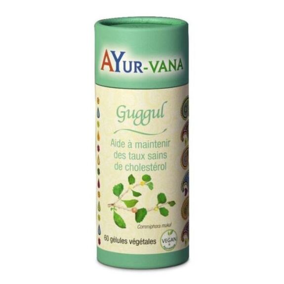 Ayurvana Guggul bio maintien taux cholestérol sain 60 gélules
