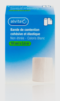 Alvita Bande de contention Blanc 10cm x 3,5m