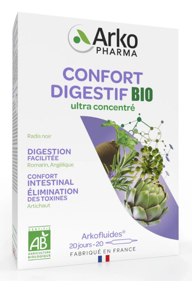 Arkopharma Arkofluides Confort digestif 20 ampoules