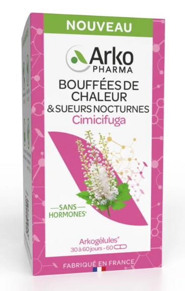 Arkopharma Arkogélules Cimicifuga Bouffées de Chaleur 60 gélules