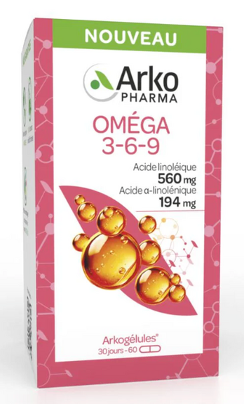 Arkopharma Arkogélules Oméga 3-6-9 60 capsules
