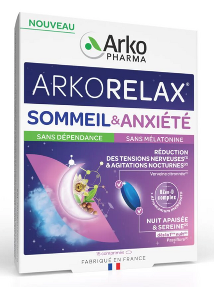 Arkopharma Arkorelax Sommeil et Anxiété 30 comprimés