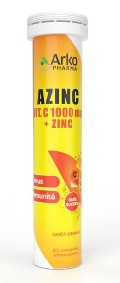 Arkopharma Azinc Vitamine C 1000mg 20 comprimés effervescents