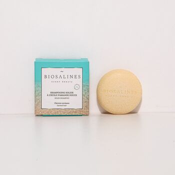Biosalines Shampooing Solide à l'Huile d'Amande Douce voyage