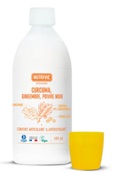 Nutrivie Curcuma, Gingembre, Poivre Noir 500ml