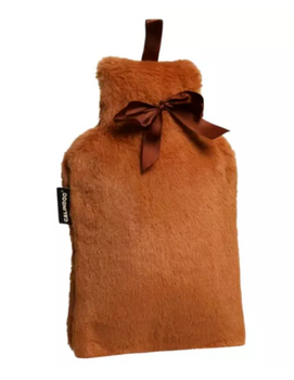 CALINDOO Bouillotte marron à nœud