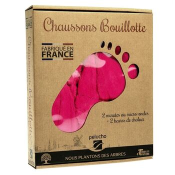 PELUCHO chaussons chauffantrs Fushia