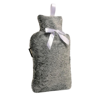 CALINDOO Bouillotte housse gris brillant