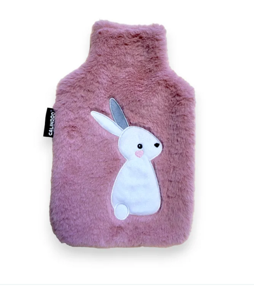 CALINDOO Bouillotte housse lapin